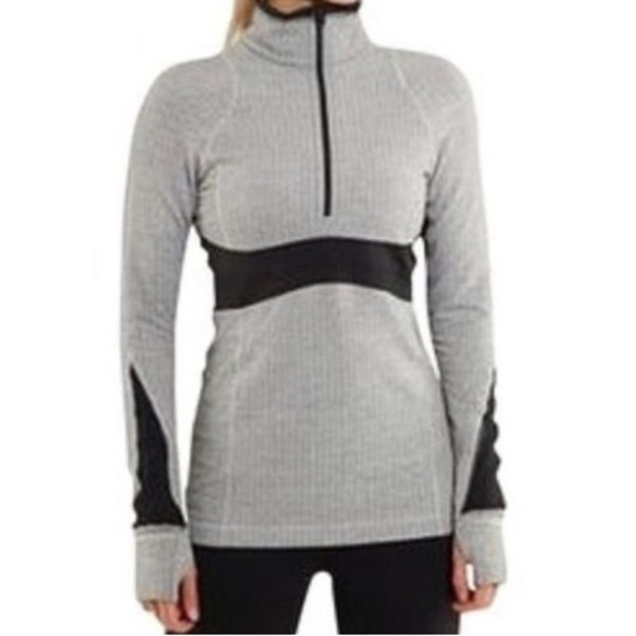 lululemon athletica Other - Lululemon Full Tilt Half Zip Herringbone Pullover Size 2